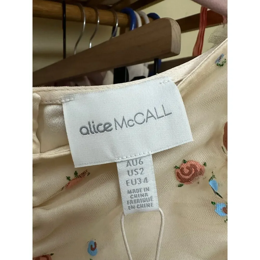 ALICE MCCALL PEACH MOOD FOR LOVE MINI DRESS Size US 2 Brand New - Picture 7 of 16